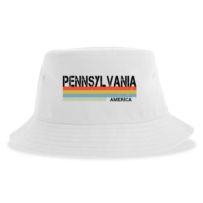 Pennsylvania Americe Funny Sustainable Bucket Hat