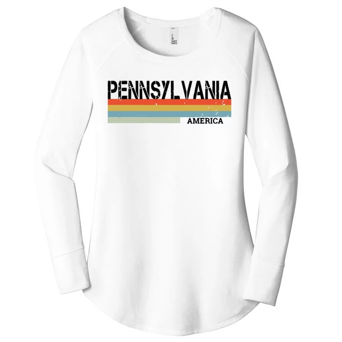 Pennsylvania Americe Funny Women's Perfect Tri Tunic Long Sleeve Shirt