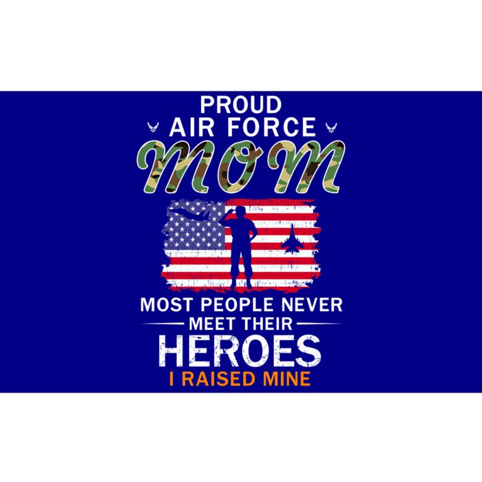 Proud Air Force Mom I Raised My Heroes Camouflage Army Gift Bumper Sticker