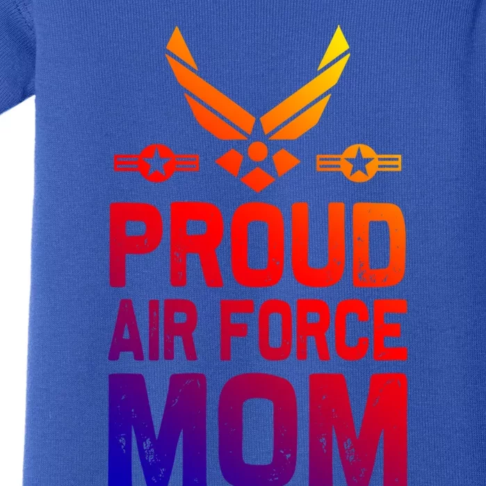 Proud Air Force Mom Veteran Of United States Air Force Cute Gift Baby Bodysuit