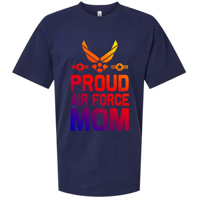 Proud Air Force Mom Veteran Of United States Air Force Cute Gift Sueded Cloud Jersey T-Shirt