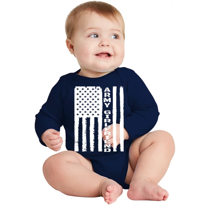 Proud Army Friend Gift Military Friend Veteran's Day Gift Baby Long Sleeve Bodysuit