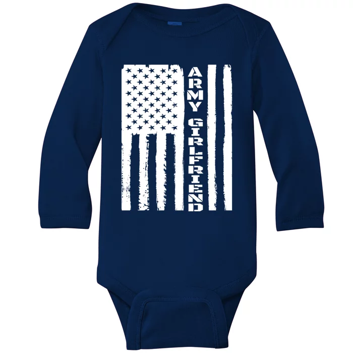 Proud Army Friend Gift Military Friend Veteran's Day Gift Baby Long Sleeve Bodysuit