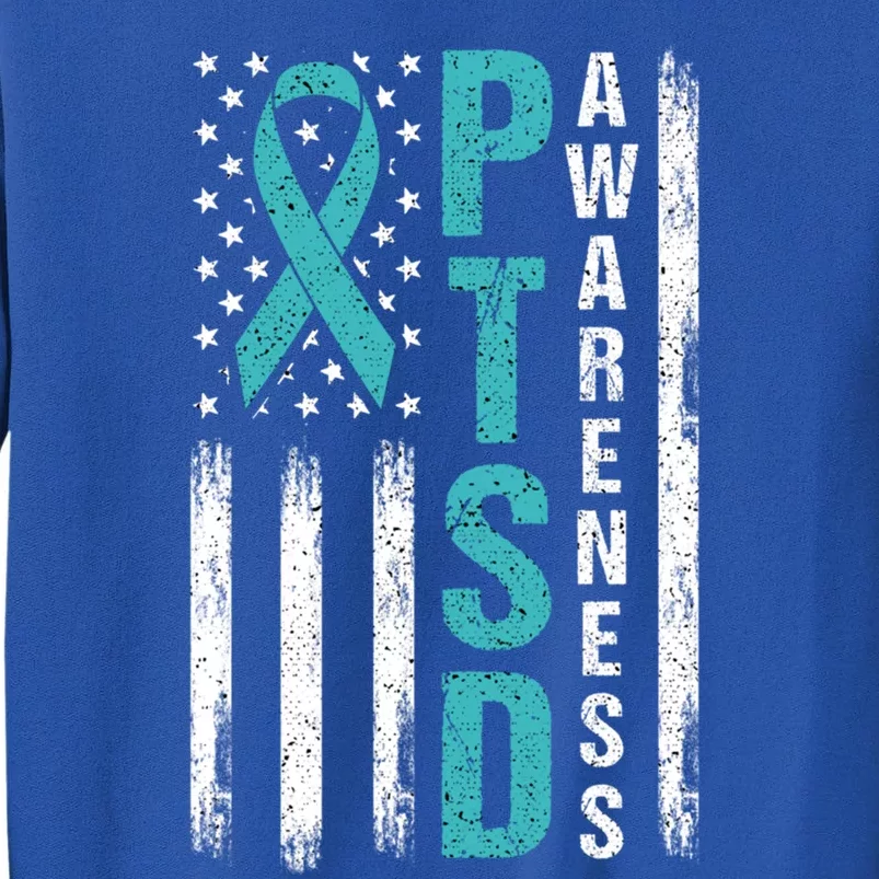 Ptsd Awareness Flag Post Traumatic Stress Disorder Warrior Gift Sweatshirt