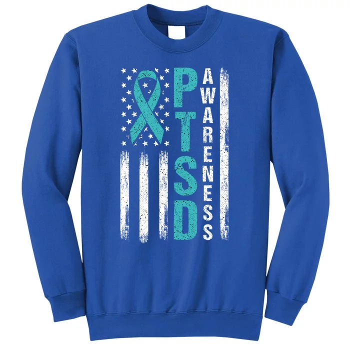 Ptsd Awareness Flag Post Traumatic Stress Disorder Warrior Gift Sweatshirt