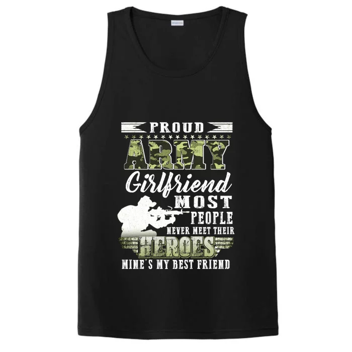 Proud Army Friend Most People Gift Performance Tank