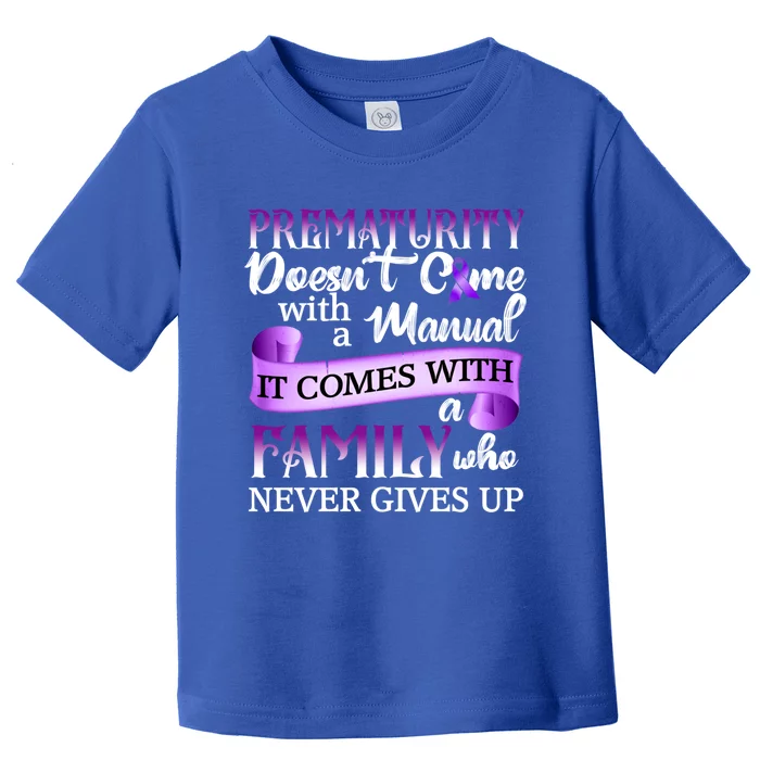 Prematurity Awareness Family Purplegiftribbon Prematurity Funny Gift Toddler T-Shirt