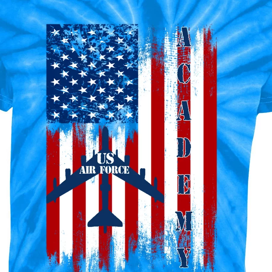 Proud Air Force Academy Mama Dad Usafa Grumpy Old Veteran Cute Gift Kids Tie-Dye T-Shirt