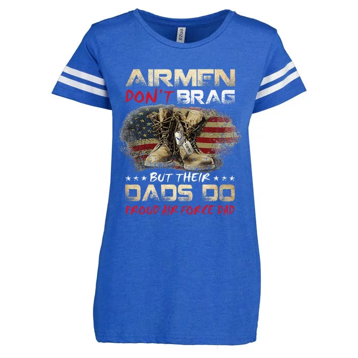 Proud Air Force Dad Air Force Graduation Air Tee Enza Ladies Jersey Football T-Shirt