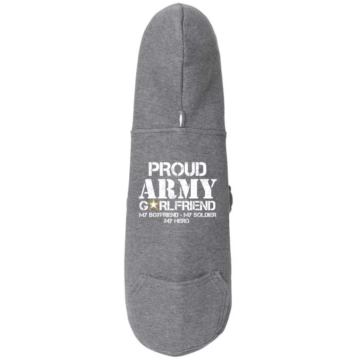 Proud Army Friend Gift Military Friend My Hero Doggie 3-End Fleece Hoodie