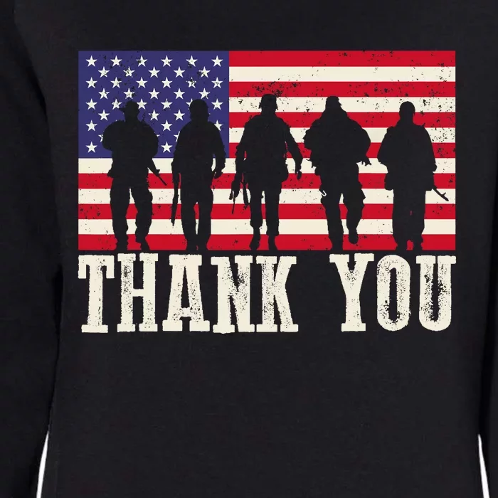 Patriotic American Flag Thank You For Girl Boy Womens California Wash Sweatshirt