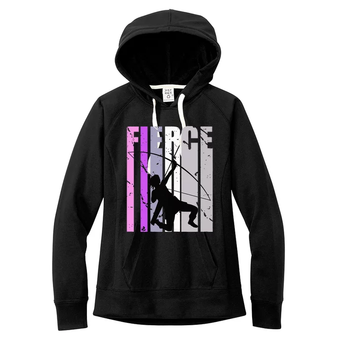 Purple Archery Fierce Birthday Archer Courage pink Women's Fleece Hoodie