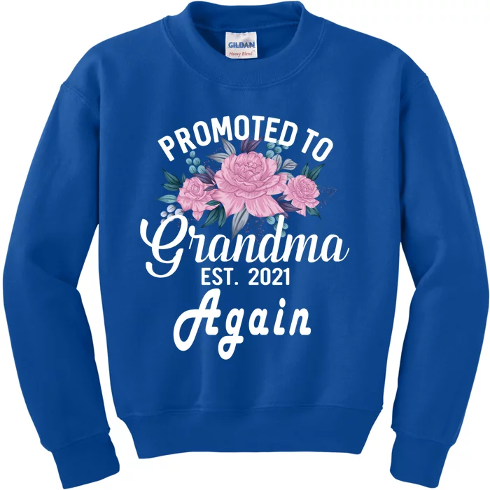 Pregnancy Announcet For GrandparentsPromoted To Grandma Gift Kids Sweatshirt