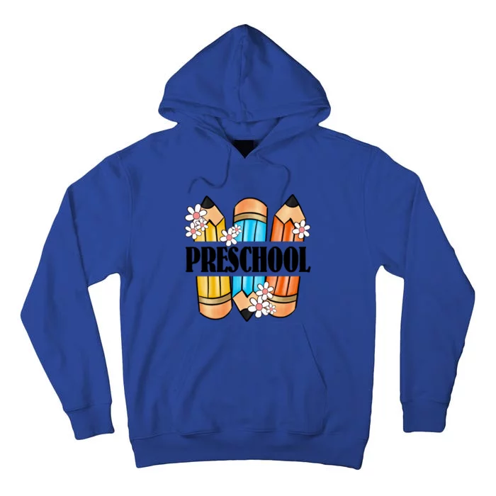 Pencil And Flower Back To School Print Tall Hoodie