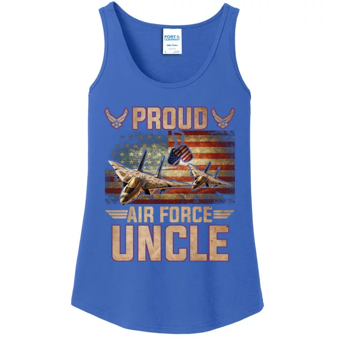 Proud Air Force Uncle Gift Veterans Day Gift Ladies Essential Tank