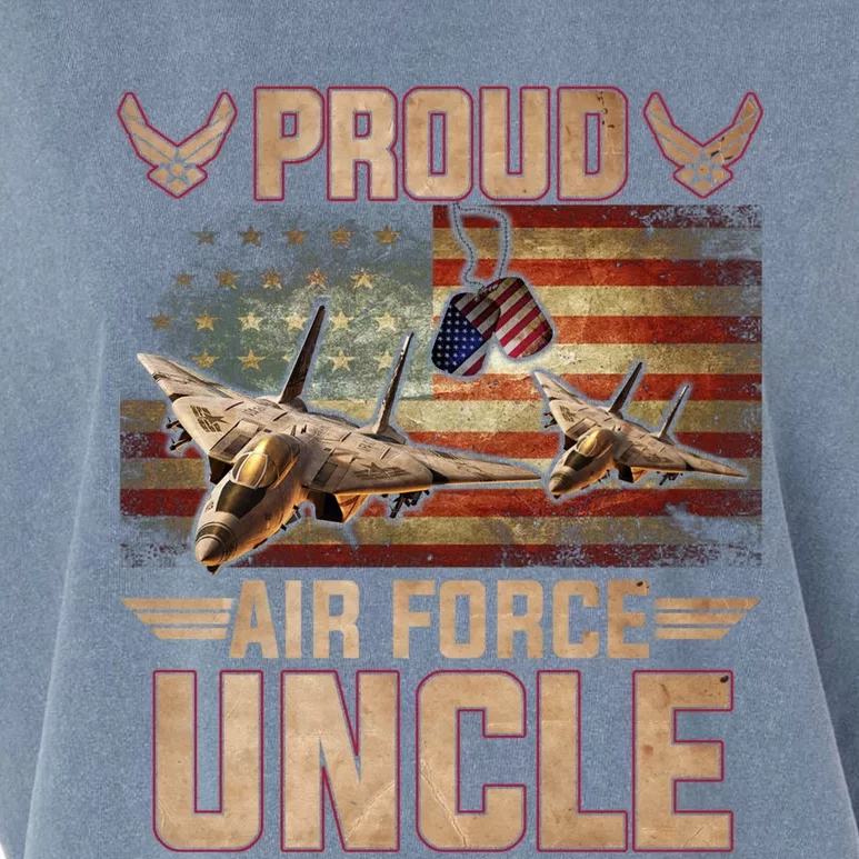 Proud Air Force Uncle Gift Veterans Day Gift Garment-Dyed Women's Muscle Tee