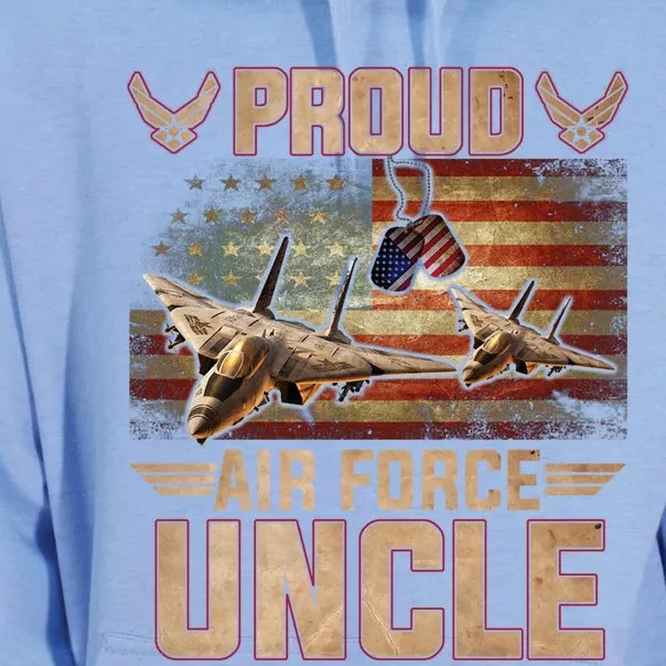 Proud Air Force Uncle Gift Veterans Day Gift Unisex Surf Hoodie