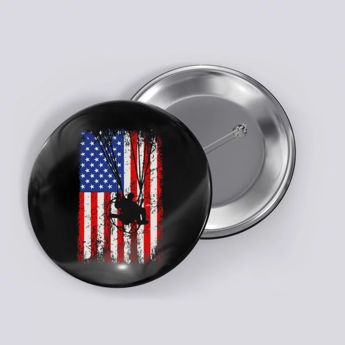 Paramotor American Flag Paramotor Button