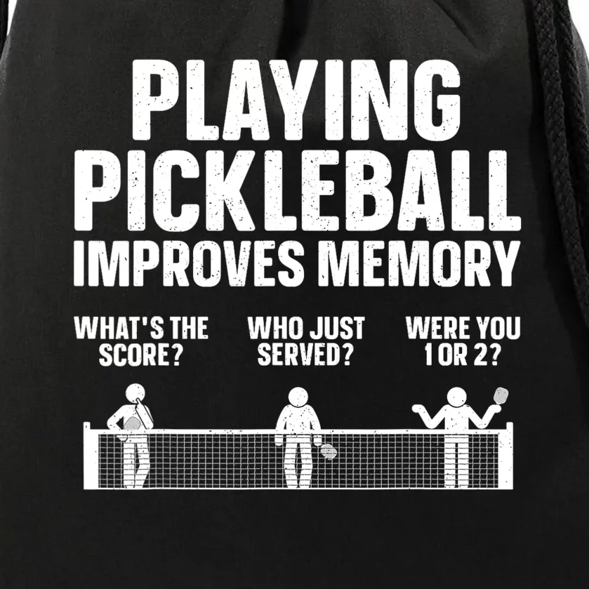 Pickleball Art For Women Paddle Sport Pickleball Lover Drawstring Bag