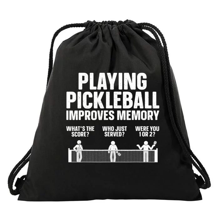 Pickleball Art For Women Paddle Sport Pickleball Lover Drawstring Bag