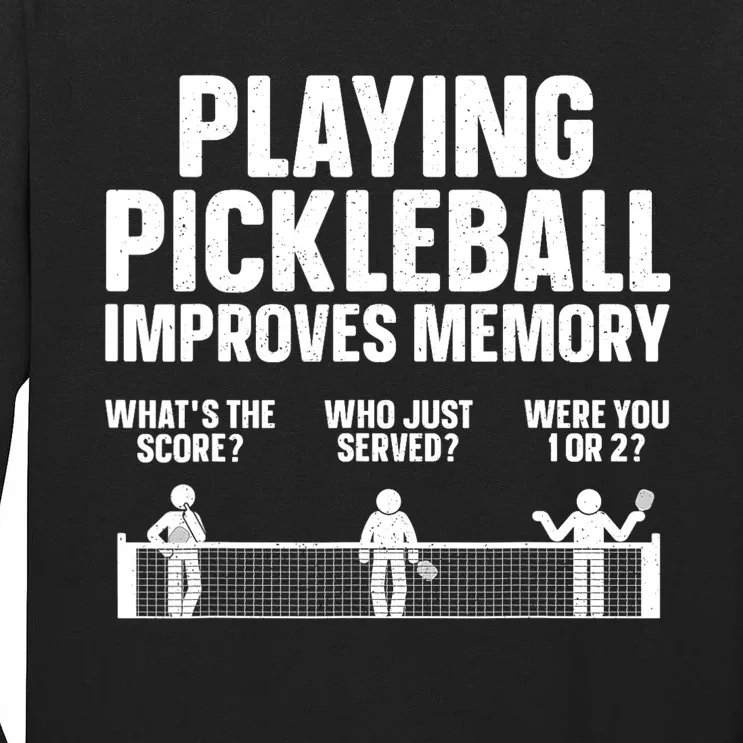 Pickleball Art For Women Paddle Sport Pickleball Lover Tall Long Sleeve T-Shirt