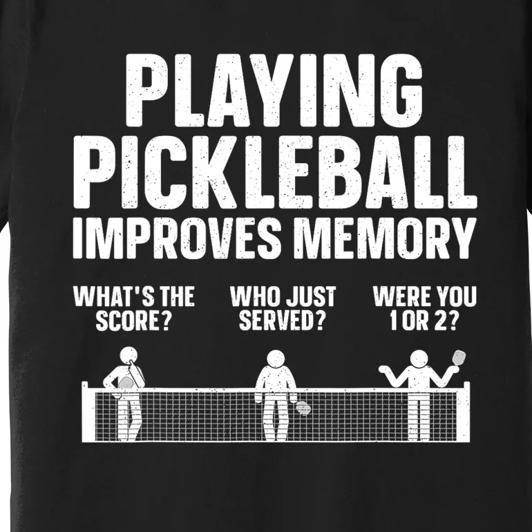 Pickleball Art For Women Paddle Sport Pickleball Lover Premium T-Shirt