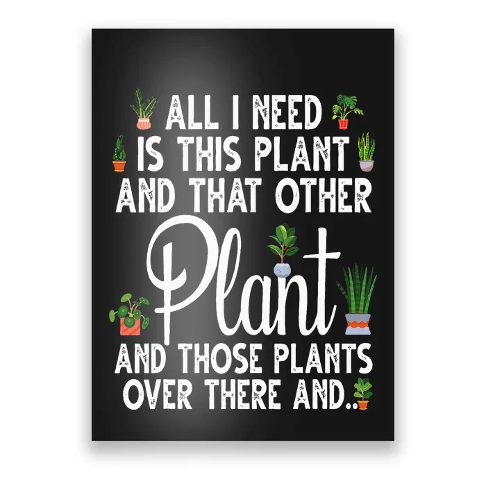 Plant Art For  Gardening Plant Lover Gardener Poster