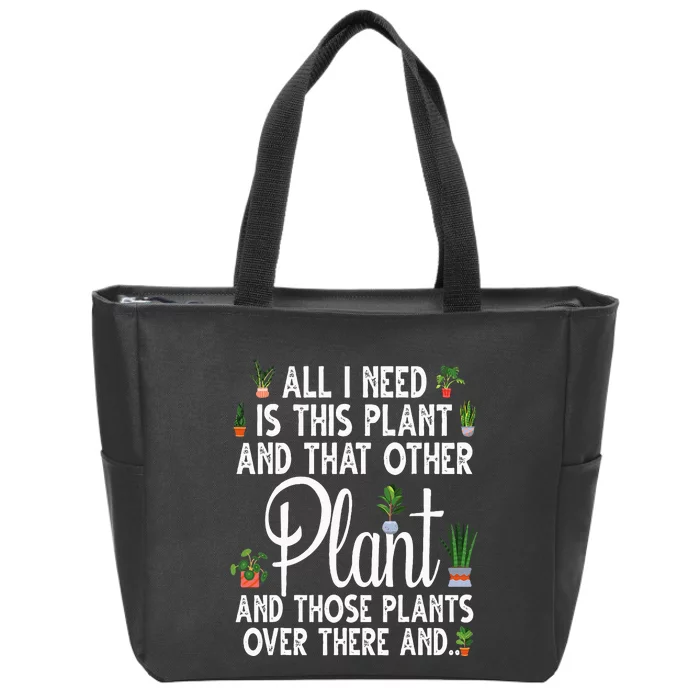 Plant Art For  Gardening Plant Lover Gardener Zip Tote Bag