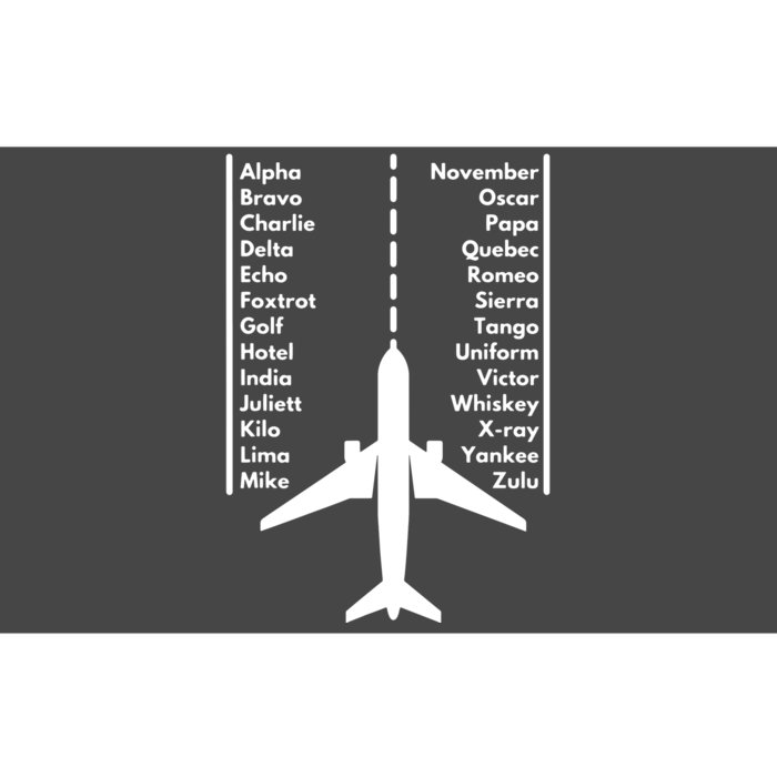 Phonetica Alphabet Funny Pilot Aviation Airplane Gift Bumper Sticker