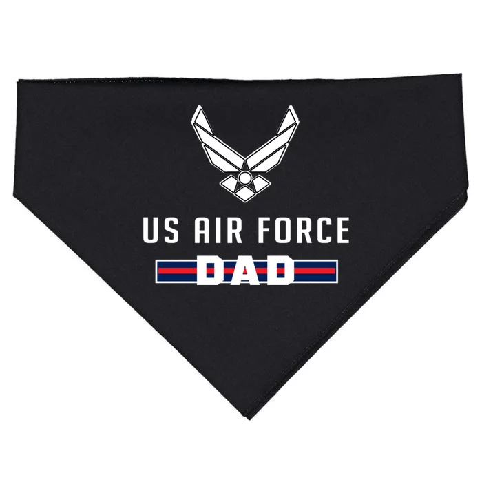 Proud Air Force Dad Military Pride Gift USA-Made Doggie Bandana