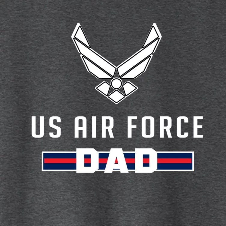 Proud Air Force Dad Military Pride Gift Women's Crop Top Tee