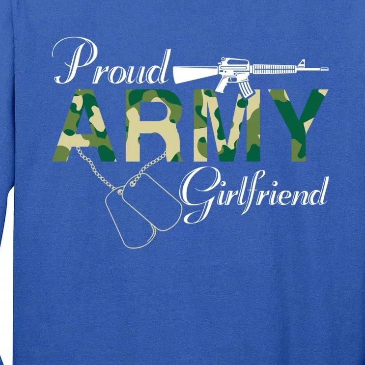 Proud Army Friend Army Friend Gift Army Graduation Funny Gift Tall Long Sleeve T-Shirt