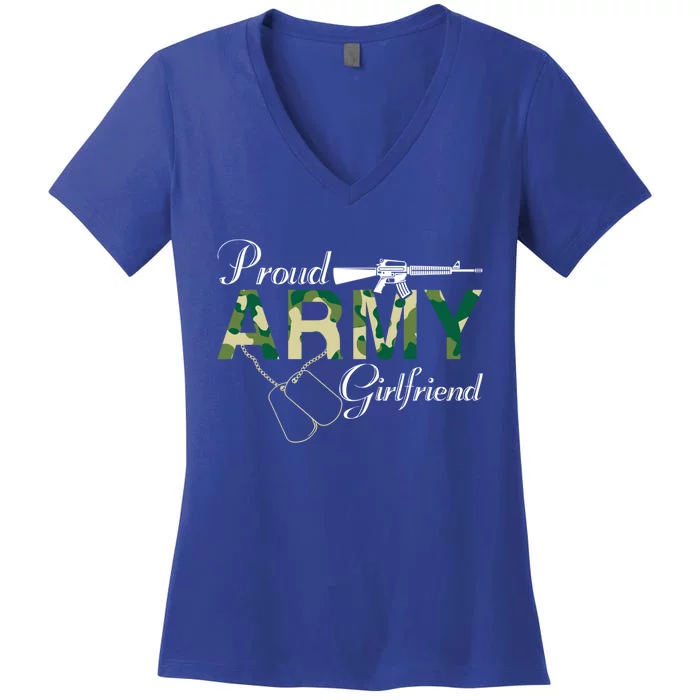 Proud Army Friend Army Friend Gift Army Graduation Meaningful Gift Women's V-Neck T-Shirt