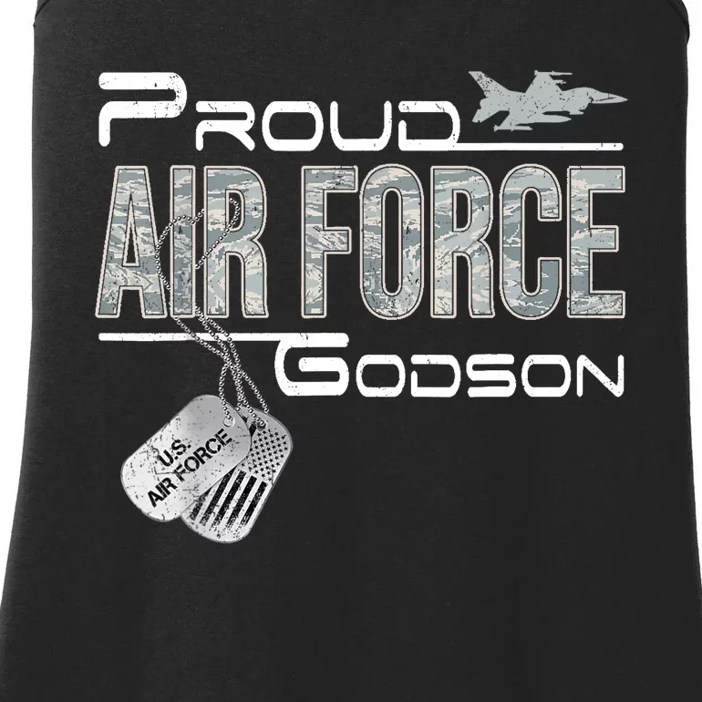 Proud Air Force Godson US Air Force Graduation Godson Ladies Essential Tank