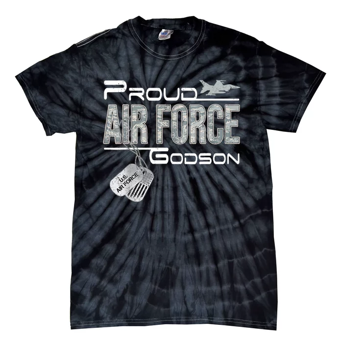 Proud Air Force Godson US Air Force Graduation Godson Tie-Dye T-Shirt