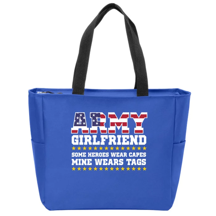 Proud Army Friend Funny Gift Military Friend Hoody Hero Zip Tote Bag