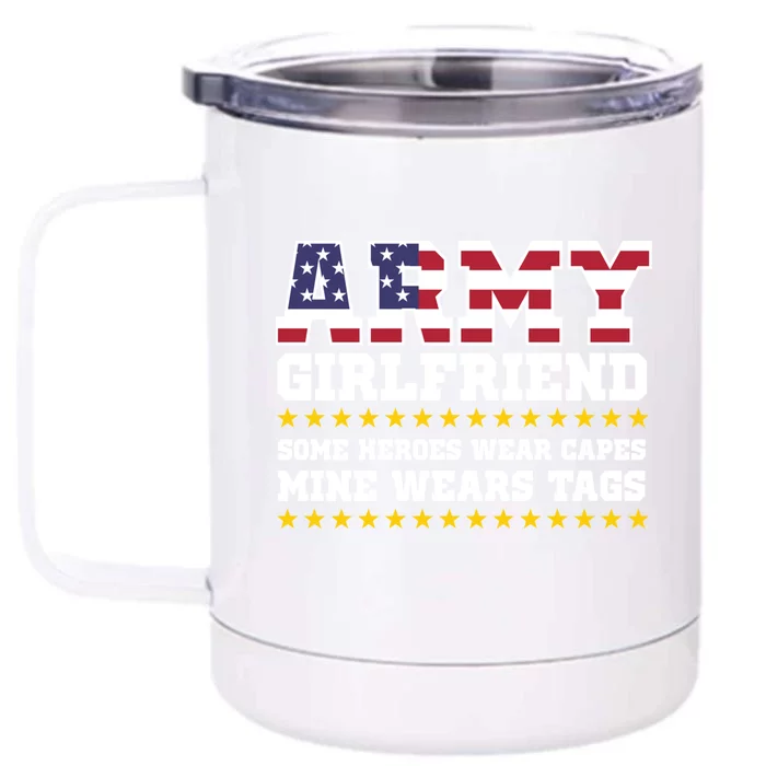 Proud Army Friend Funny Gift Military Friend Hoody Hero Front & Back 12oz Stainless Steel Tumbler Cup