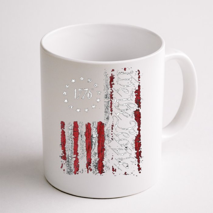 Print American Flag Patriotic 1776 We The People Usa Gift Front & Back Coffee Mug