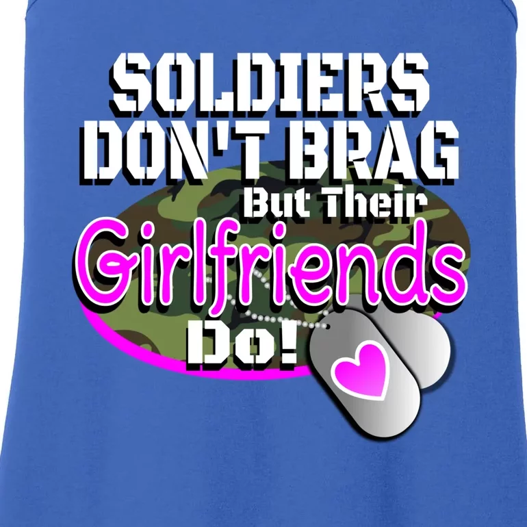 Proud Army Friend Gift Soldiers Don't Brag Military Ladies Essential Tank