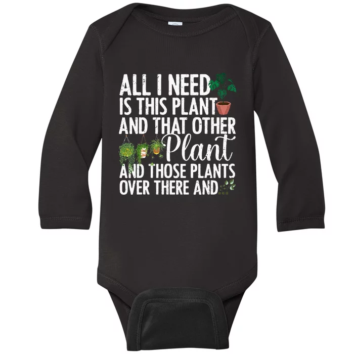 Plant Art For Women Gardening Plant Baby Long Sleeve Bodysuit