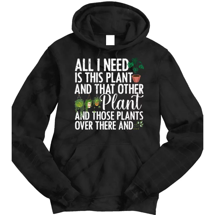 Plant Art For Women Gardening Plant Tie Dye Hoodie