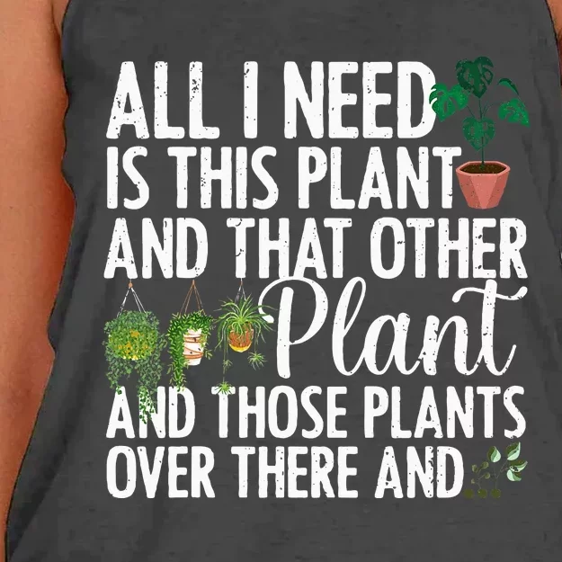 Plant Art For Women Gardening Plant Women's Knotted Racerback Tank