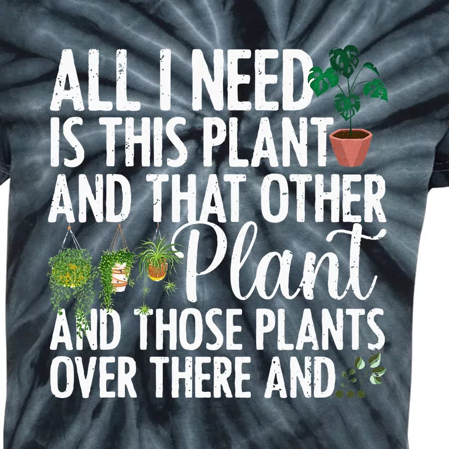 Plant Art For Women Gardening Plant Kids Tie-Dye T-Shirt