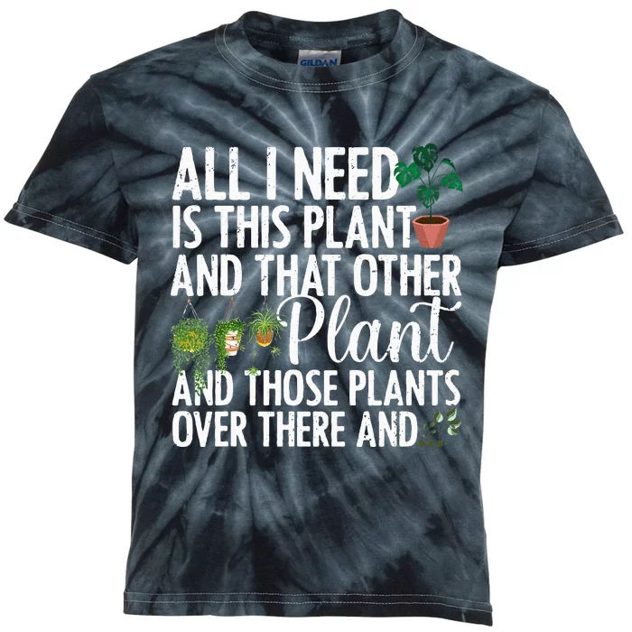 Plant Art For Women Gardening Plant Kids Tie-Dye T-Shirt