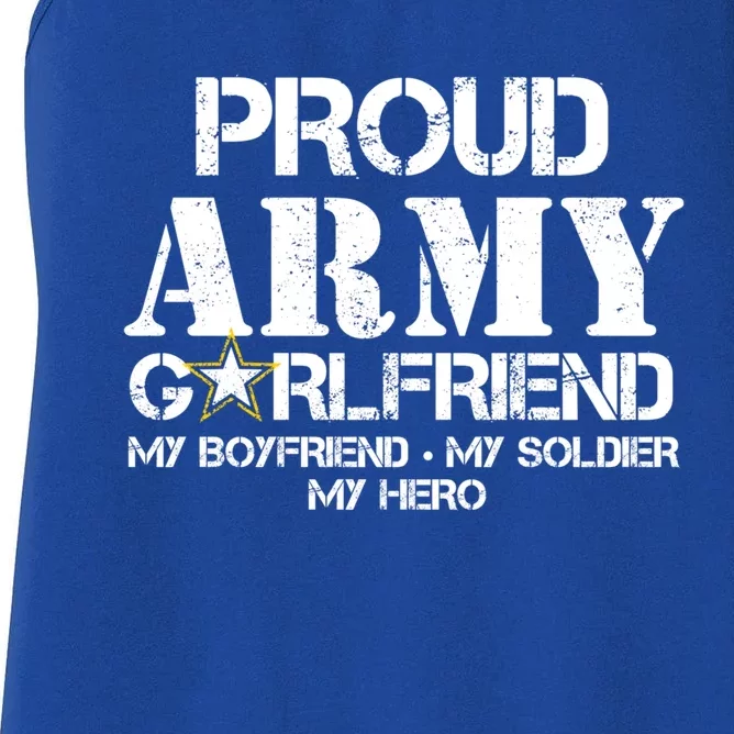 Proud Army Friend Gift Military Friend My Hero Women's Racerback Tank