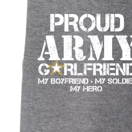 Proud Army Friend Gift Military Friend My Hero Doggie 3-End Fleece Hoodie