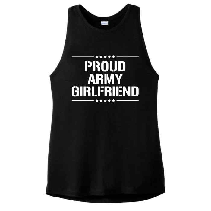 Proud Army Friend Great Gift Ladies Tri-Blend Wicking Tank