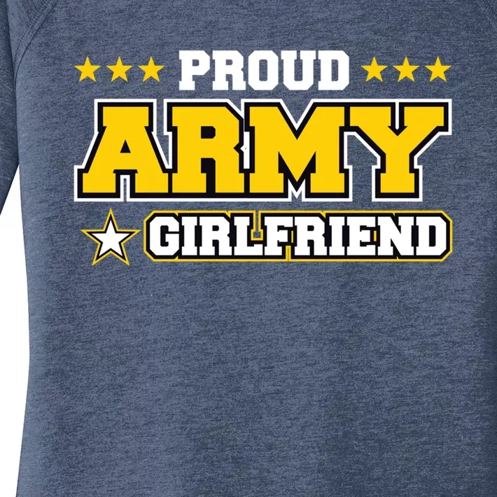 Proud Army Friend Gift Us Military Friend Family Women's Perfect Tri Tunic Long Sleeve Shirt