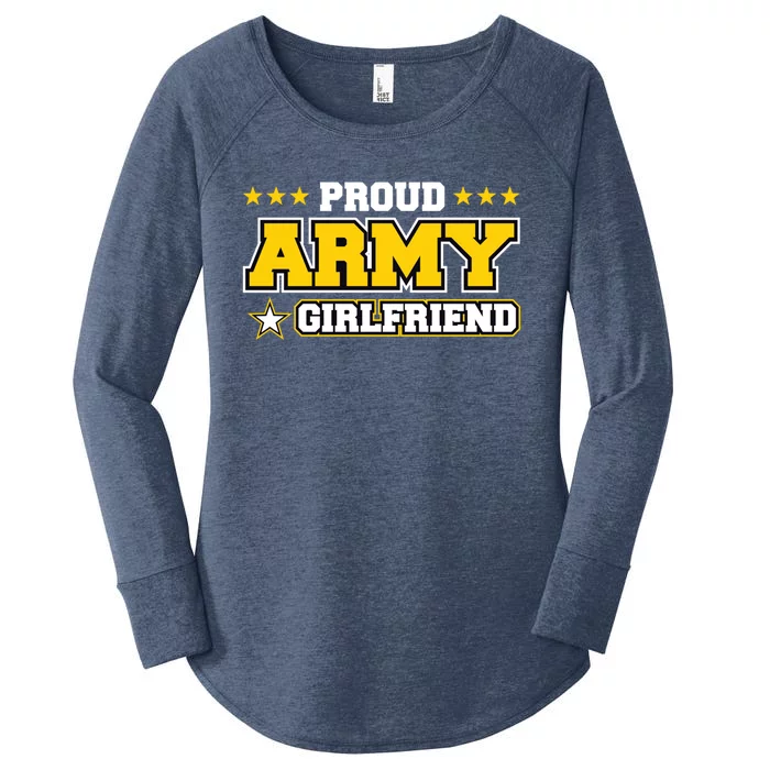 Proud Army Friend Gift Us Military Friend Family Women's Perfect Tri Tunic Long Sleeve Shirt