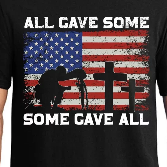 Patriotic All Gave Some Some Gave All Veteran Memorial Day Gift Pajama Set